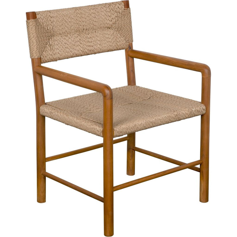 Primary vendor image of Noir Franco Dining Arm Chair, Teak w/ Synthetic Woven, 24