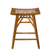 Noir Murphy Counter Stool, Teak, 19.5" W