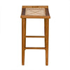 Noir Murphy Counter Stool, Teak, 19.5" W