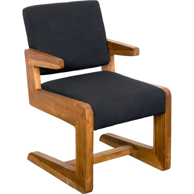 Primary vendor image of Noir Bruce Chair - Teak & Black Cotton, 20