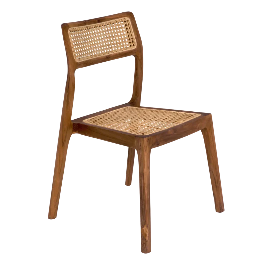 Primary vendor image of Noir Salam Dining Chair - Teak & Caning, 21.5" W