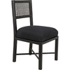 Noir Lobos Dining Chair, Charcoal Black - Sungkai/Mindi, 18" W