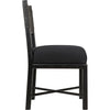 Noir Lobos Dining Chair, Charcoal Black - Sungkai/Mindi, 18" W