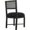 Noir Lobos Dining Chair, Charcoal Black - Sungkai/Mindi, 18" W