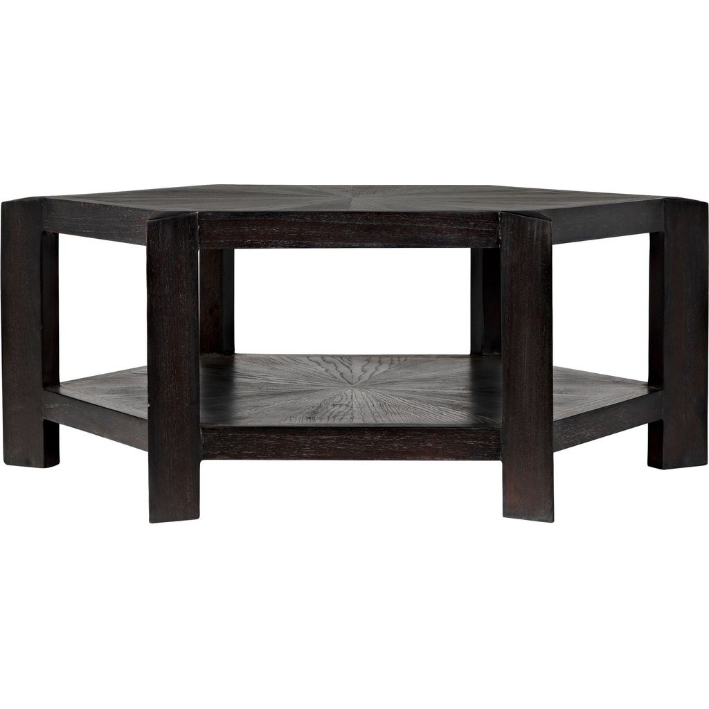 Noir Yuhuda Coffee Table, Sombre Finish - Mindi, 46"