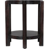 Noir Yuhuda Small Side Table, Sombre Finish - Mindi, 25"