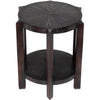 Noir Yuhuda Small Side Table, Sombre Finish - Mindi, 25"