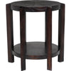 Noir Yuhuda Small Side Table, Sombre Finish - Mindi, 25"