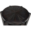 Noir Yuhuda Small Side Table, Sombre Finish - Mindi, 25"