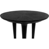 Noir Maganini Side Table - Sungkai/Mindi & Brass Caps, 25"