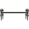 Noir Indochine Bench - Sungkai/Mindi & Caning, 65" W