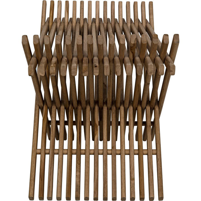 Noir Dede Stool, Teak, 26" W