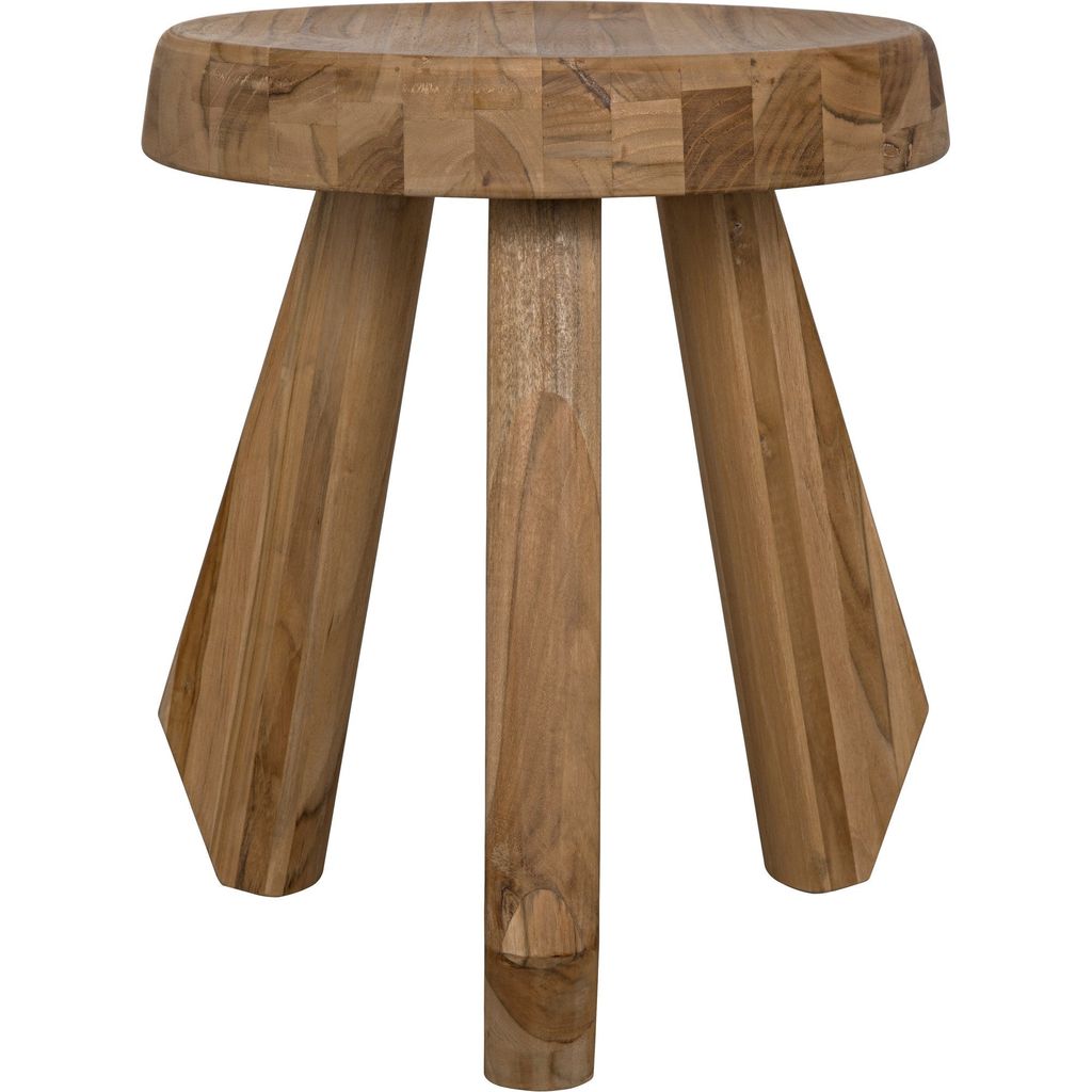 Primary vendor image of Noir Priam Teak Stool, 15" W