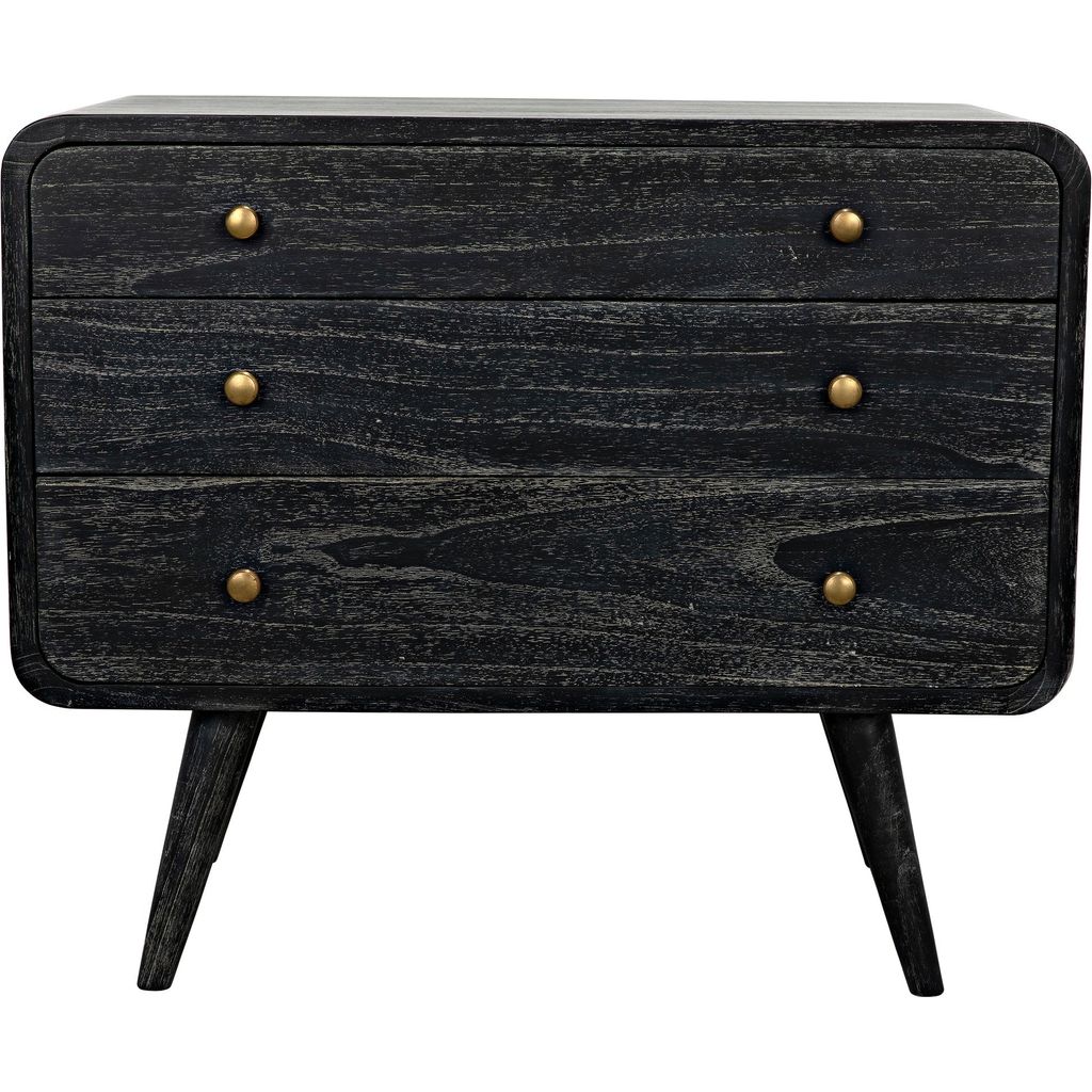 Primary vendor image of Noir Bart Chest, Cinder Black - Mindi & Veneer, 36" W