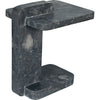 Noir North Side Table, Black Marble, 15"