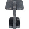 Noir North Side Table, Black Marble, 15"