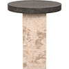 Noir Barnes Side Table - Marble, 16"