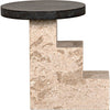 Noir Barnes Side Table - Marble, 16"