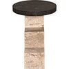 Noir Barnes Side Table - Marble, 16"