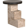 Noir Barnes Side Table - Marble, 16"