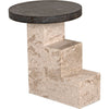 Noir Barnes Side Table - Marble, 16"