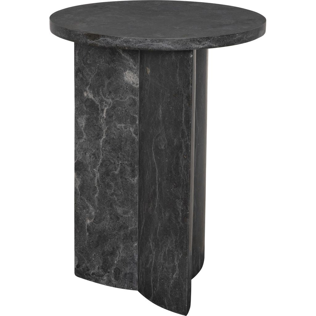 Noir Diana Side Table - Marble, 18"