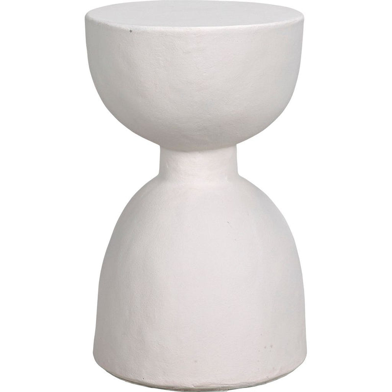 Primary vendor image of Noir Hourglass Stool, White Fiber Cement, 15