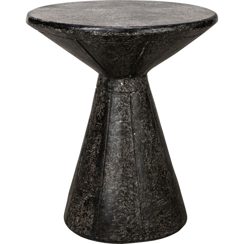 Primary vendor image of Noir Pedestal Side Table, Black Fiber Cement, 20