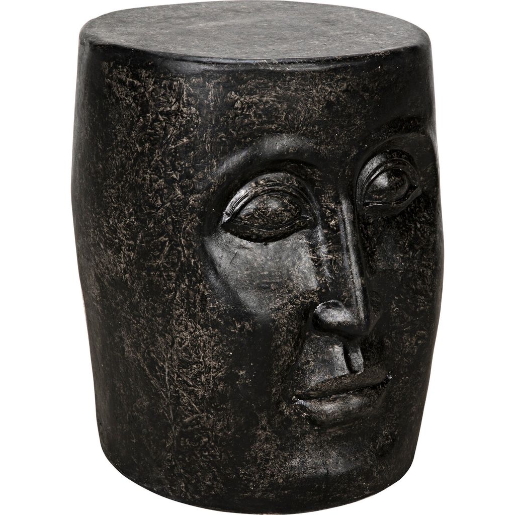 Primary vendor image of Noir Head Side Table, Black Fiber Cement, 14"