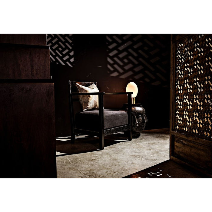 Noir Multi-Face Stool, Black Fiber Cement, 19" W