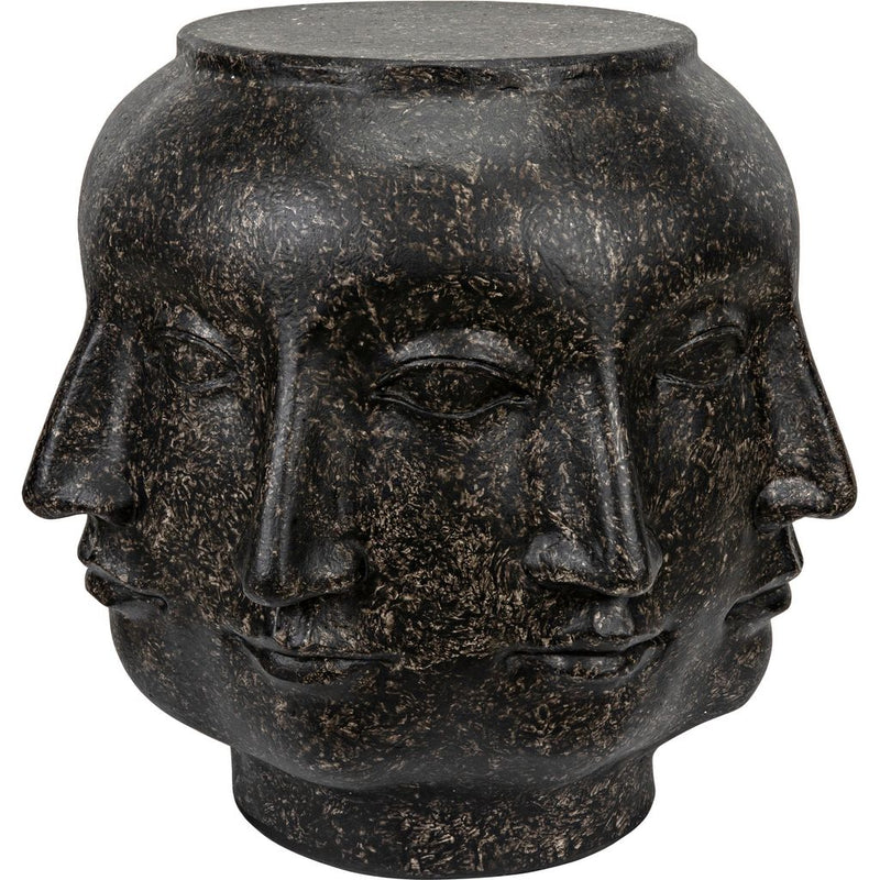 Primary vendor image of Noir Multi-Face Stool, Black Fiber Cement, 19