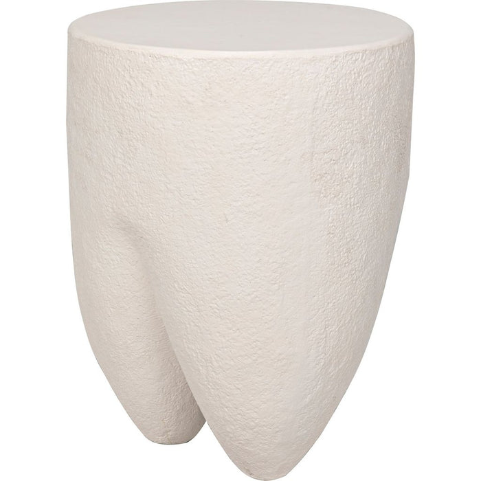 Primary vendor image of Noir Donald Side Table, White Fiber Cement, 18"