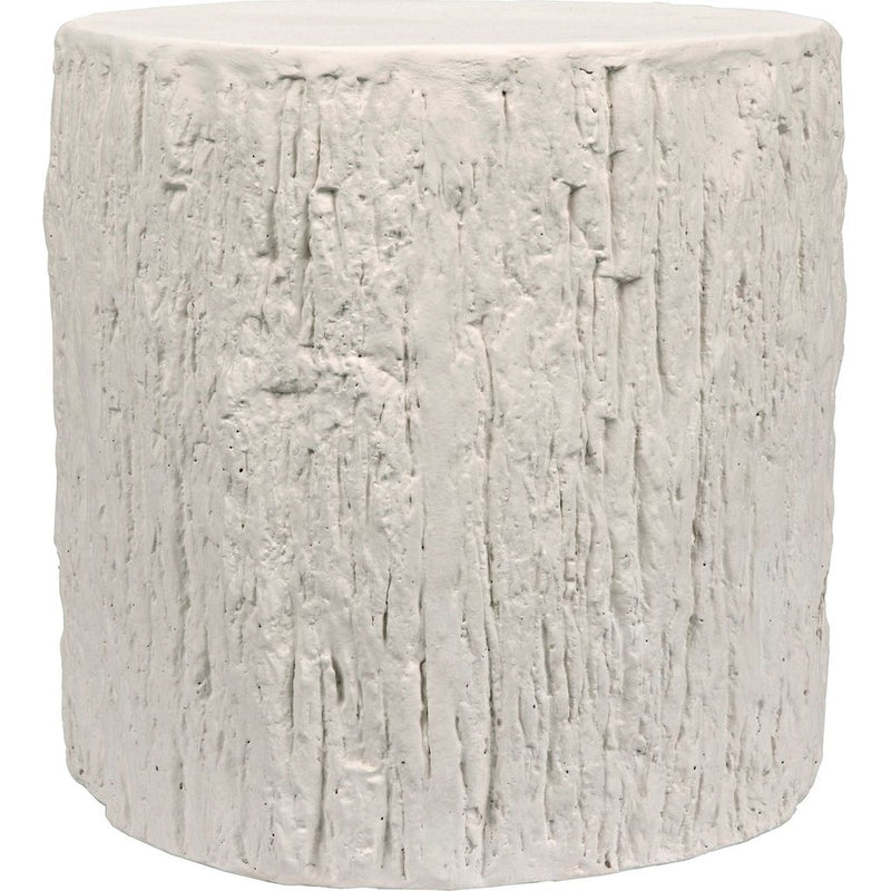 Primary vendor image of Noir Trunk Side Table, White Fiber Cement, 17