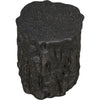 Noir Damono Stool/Side Table, Black Fiber Cement, 16"