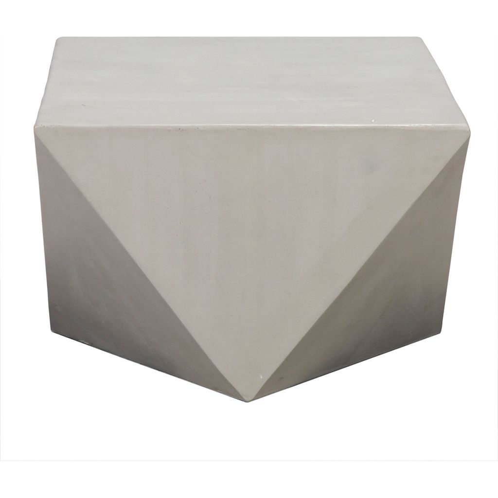 Noir Bota Coffee/Side Table - Fiber Cement, 24"