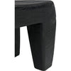 Noir Sumo Stool, Black Burnt - Munggur, 16" W