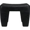 Noir Sumo Stool, Black Burnt - Munggur, 16" W