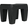 Noir Sumo Stool, Black Burnt - Munggur, 16" W