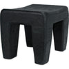 Noir Sumo Stool, Black Burnt - Munggur, 16" W