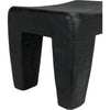 Noir Sumo Stool, Black Burnt - Munggur, 16" W