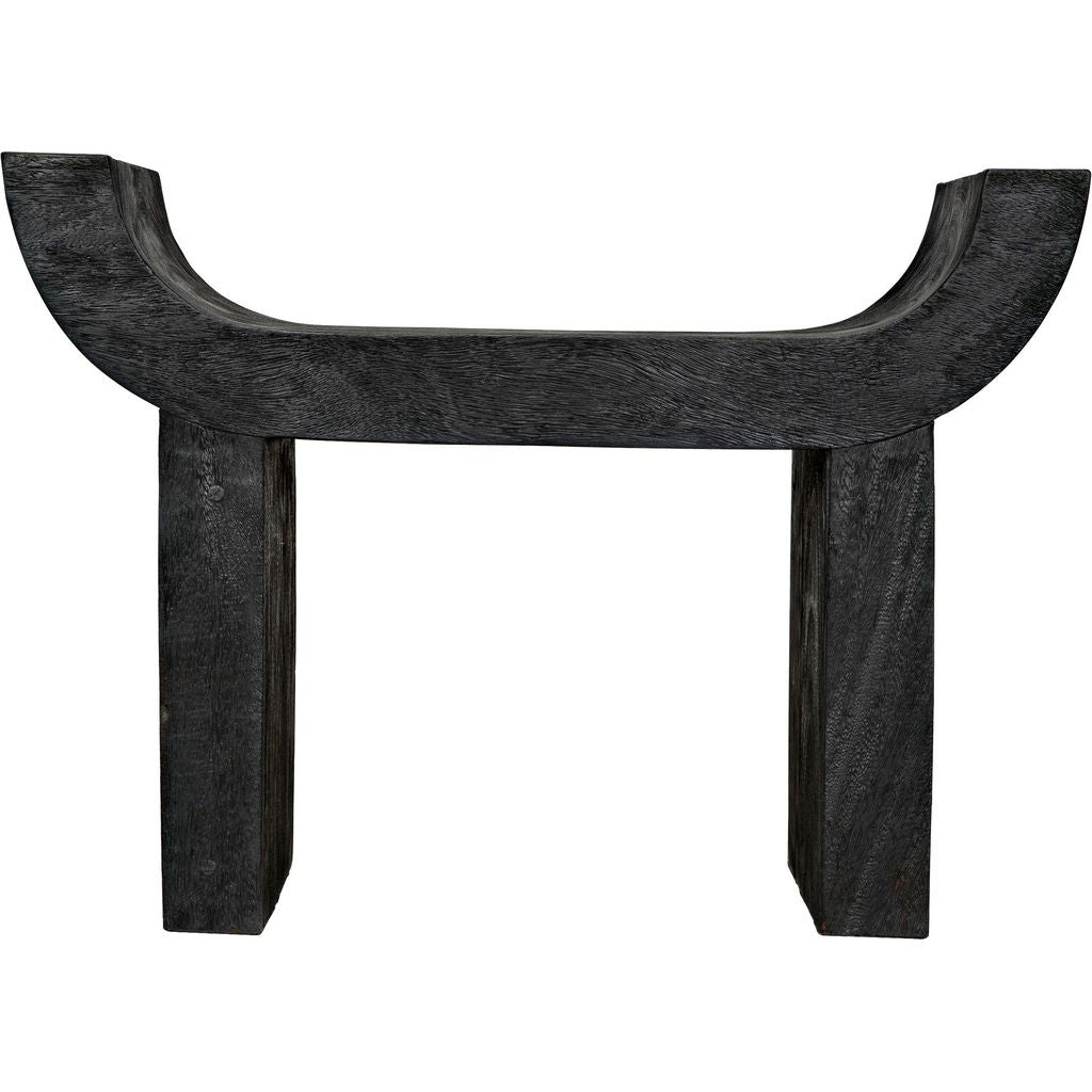 Noir Kazuo Stool - Munggur, 30.5" W