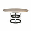 CFC Basket Reclaimed Lumber Top Round Dining Table, 72" Dia.