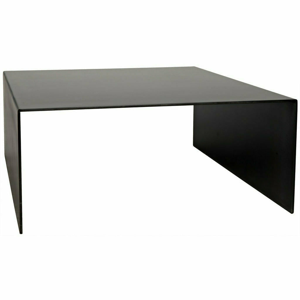 CFC Pittsburgh Minimalist Reclaimed Square Coffee Table, Steel, 40" Sq.