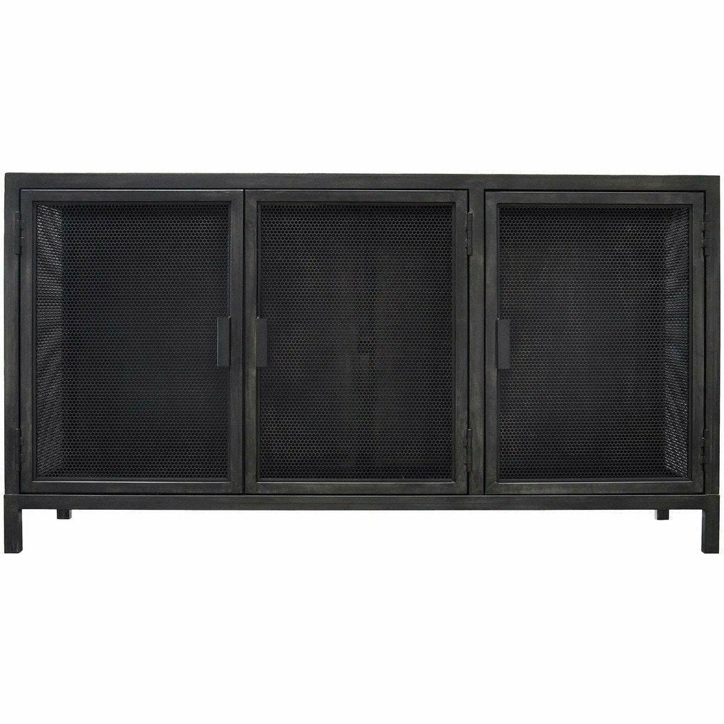 CFC Beto 3-Door Cabinet, Steel, 1 Shelf, Steel-Cabinets-CFC-Heaven's Gate Home, LLC