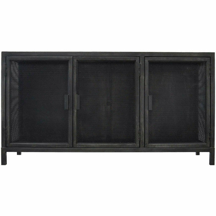 CFC Beto 3-Door Cabinet, Steel, 1 Shelf, Steel-Cabinets-CFC-Heaven's Gate Home, LLC