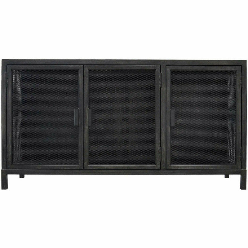 CFC Beto 3-Door Cabinet, Steel, 1 Shelf, Steel-Cabinets-CFC-Heaven's Gate Home, LLC