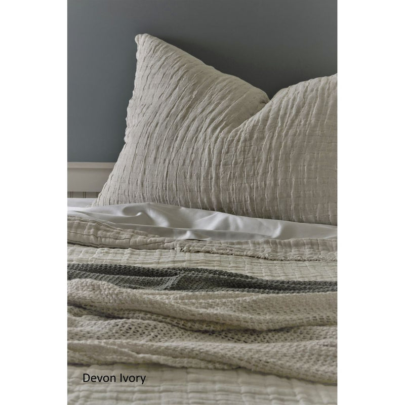 TL at Home Devon Stonewashed, Reversible Coverlet and/or Sham