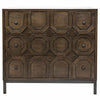 CFC Hadley 3-Drawer Walnut/Steel Dresser, Light Shellac-Dressers-CFC-Heaven's Gate Home, LLC