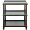 CFC Carlsbad Straight Side Table, Alder, Espresso-Side Tables-CFC-Heaven's Gate Home, LLC