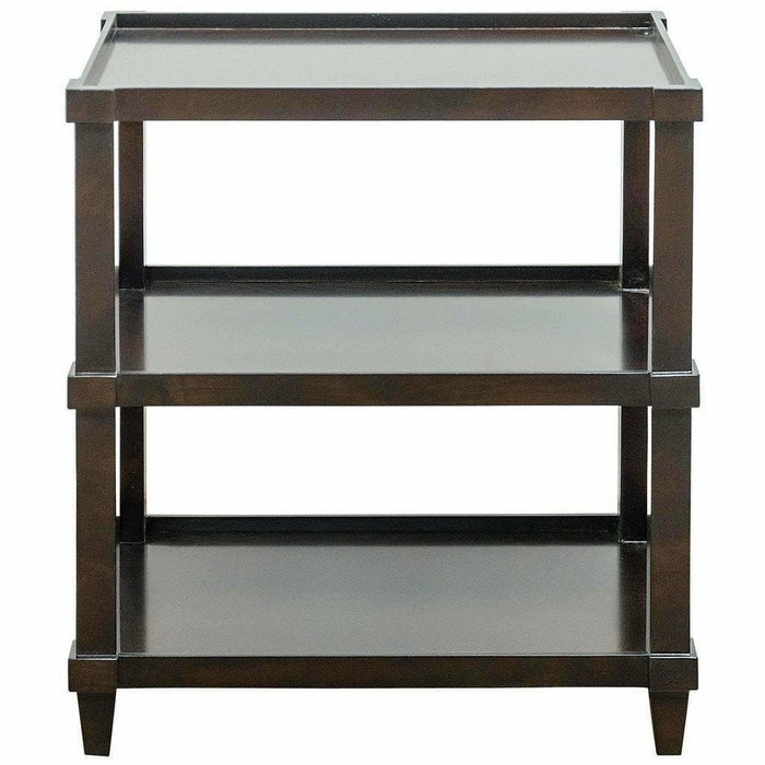 CFC Carlsbad Straight Side Table, Alder, Espresso-Side Tables-CFC-Heaven's Gate Home, LLC
